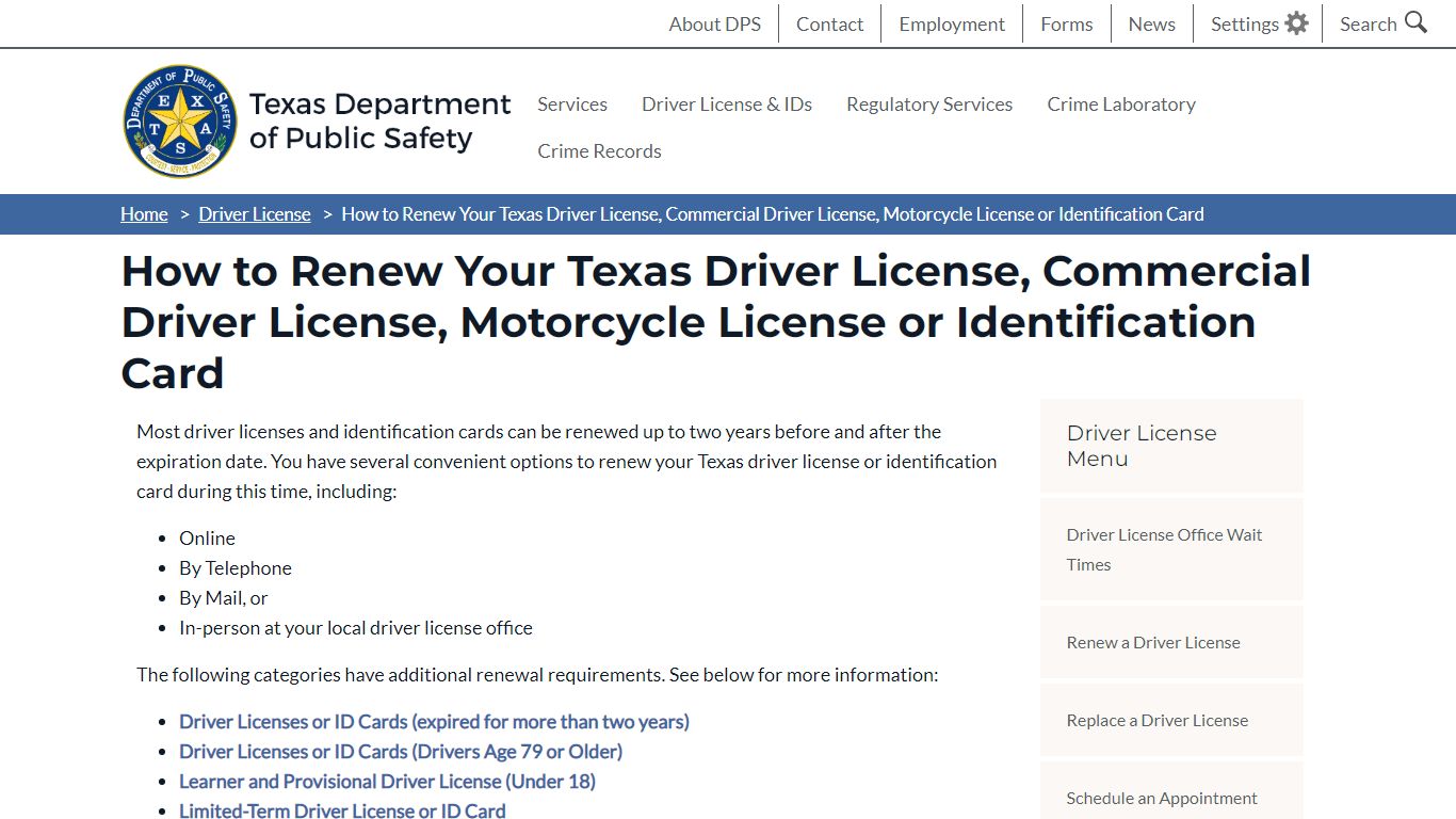 How to Renew Your Texas Driver License, Commercial Driver License ...